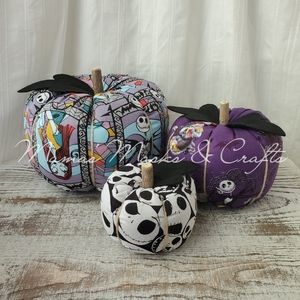 Nightmare Before Christmas Inspired Pumpkin Set (3)